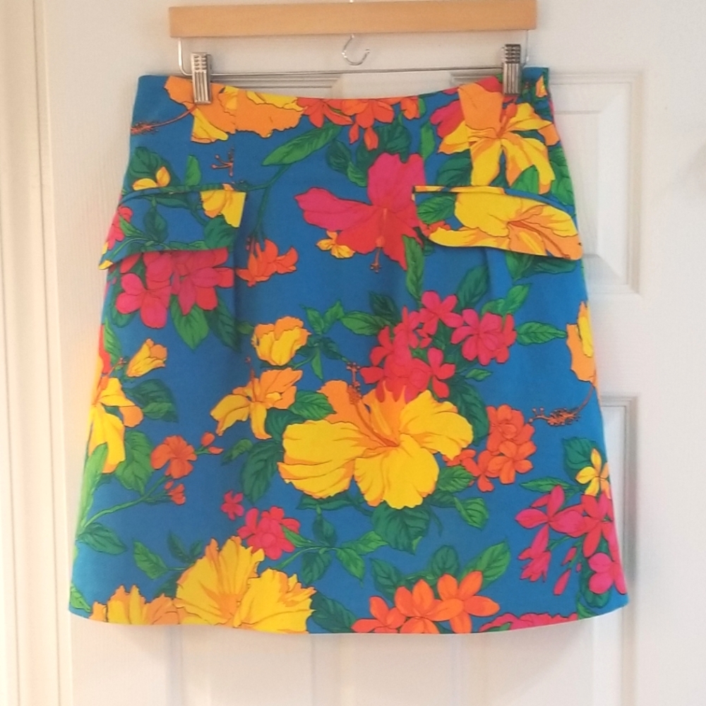 Nanette Lepore Kahlo Floral Print Skirt